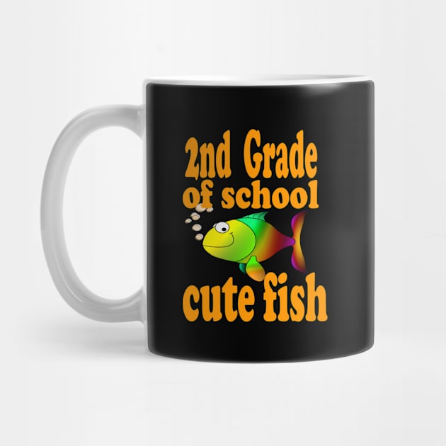 2nd Grade of School Gift Cute Fish by Emma-shopping